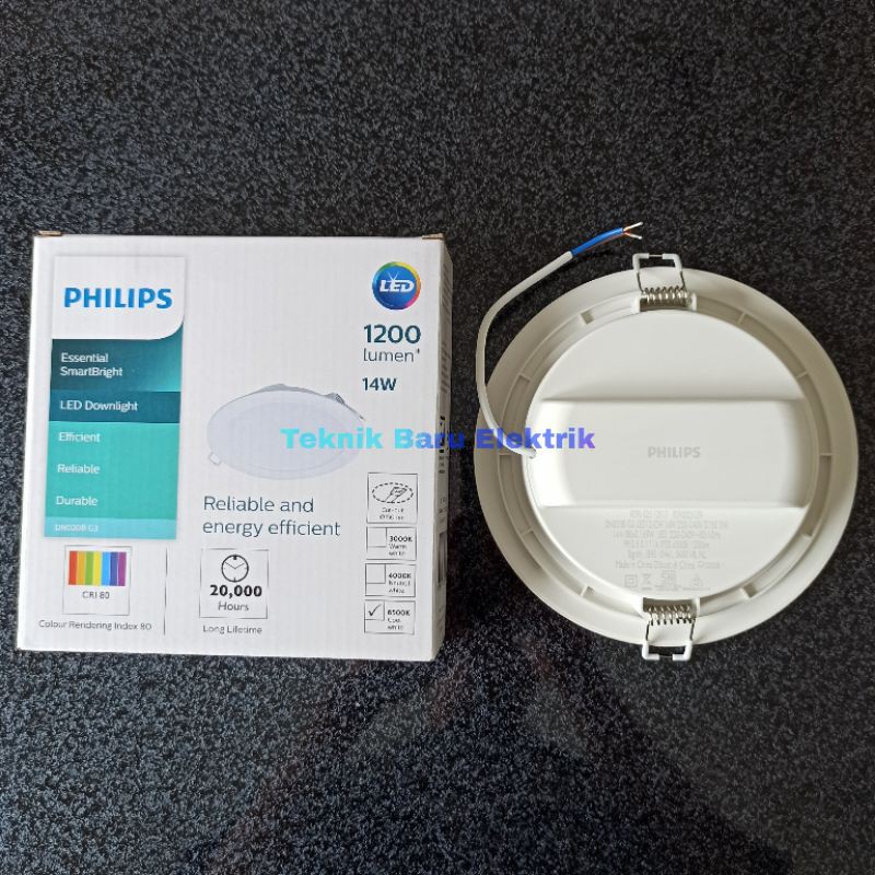 Lampu PHILIPS Downlight led 4.5W 10w 14w 18w 23w DN020B 14 Watt 6 inch D150 DN020 GANTI 15W