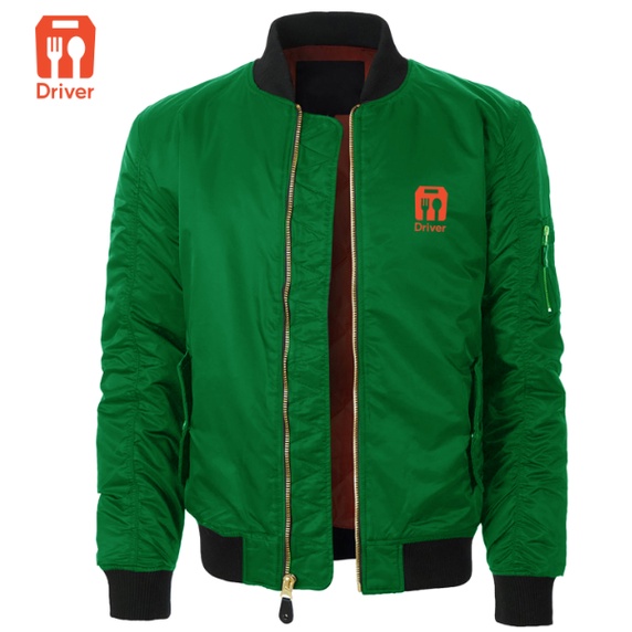 Jaket Driver/Jaket Shopeeee Food Pria Wanita/Jaket Bomber Original/Jaket Kurir Makanan/Jaket Motor O
