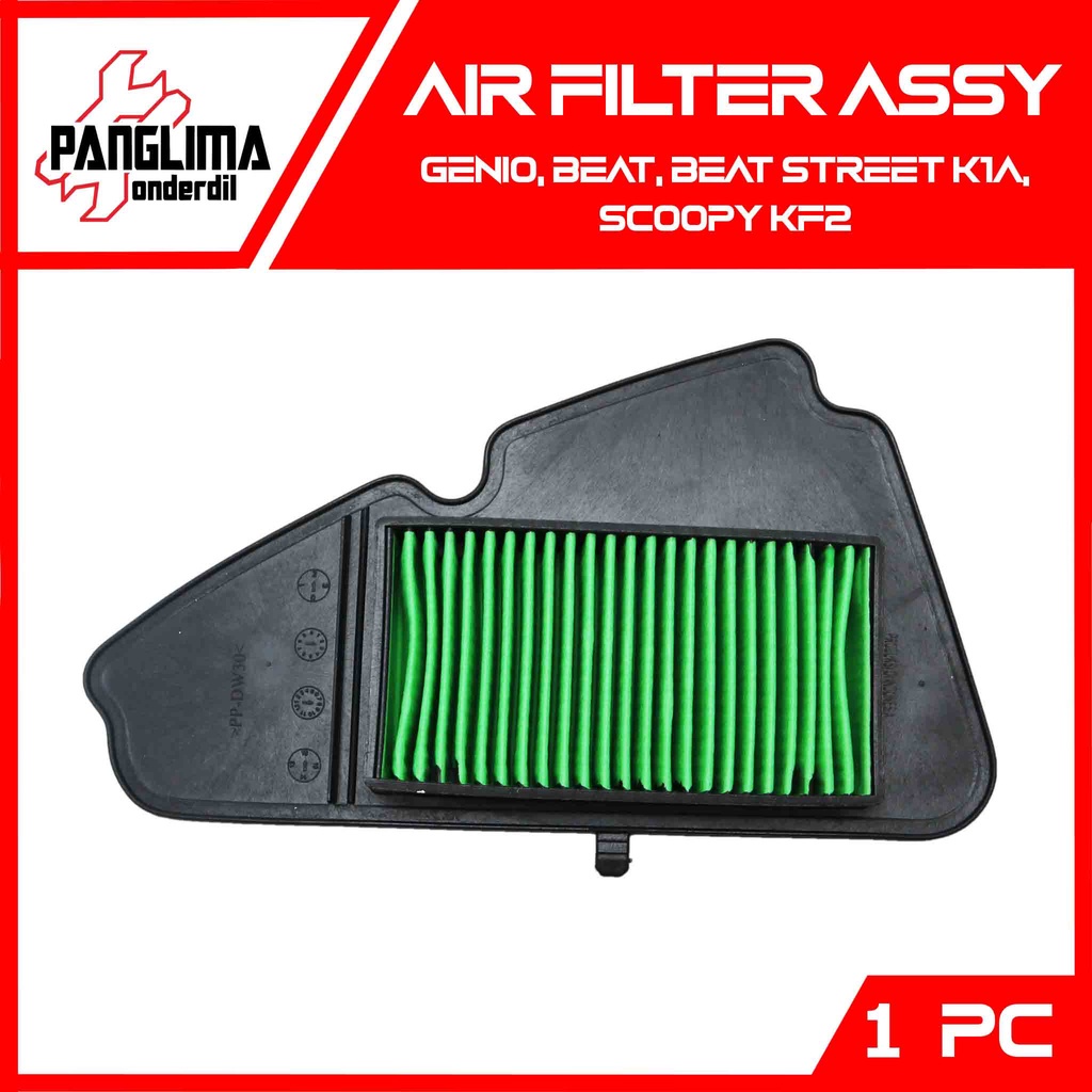 Filter Udara Honda Beat Street-eSP New LED K1A 2020 &amp; Genio &amp; Scoopy New LED K2F 2020 Saringan-Busa Hawa-Air Assy