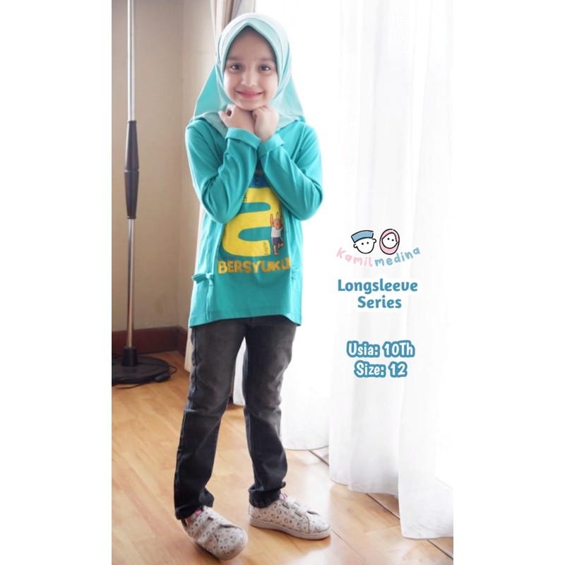 Kaos Anak Longsleeves Couple Kamil Medina Upright