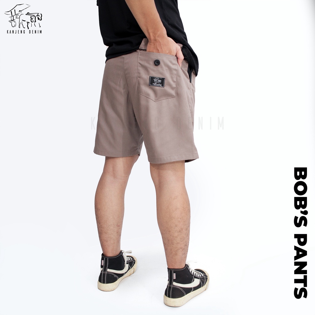 Kanjeng Denim Boardshort Celana Pendek BOB'S PANTS LATTE BROWN