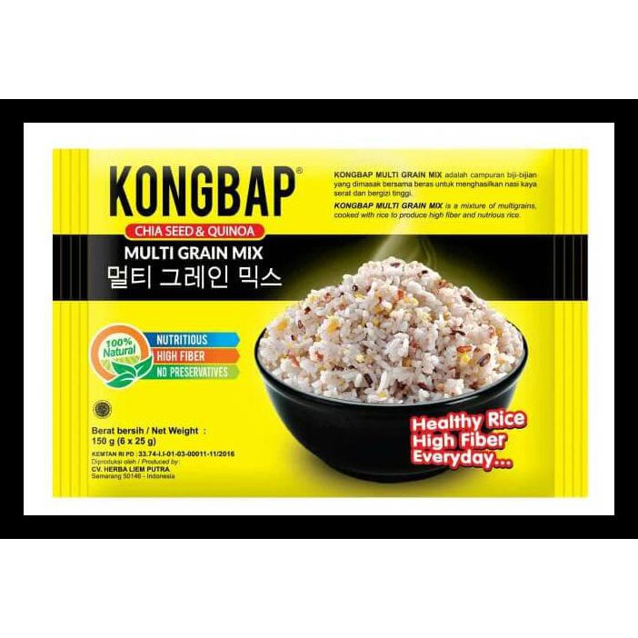 

Kongbap Multi Grain Mix - Chia Seed & Quinoa Terjamin