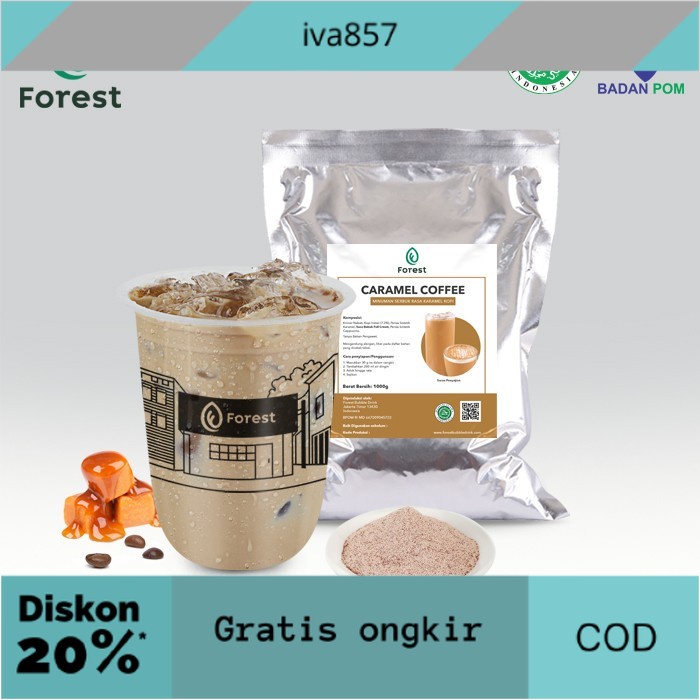 

PROMO Bubuk Minuman CARAMEL COFFEE Powder - FOREST Bubble Drink - POWDR+BUBLEWRAP GRATIS ONGKIR