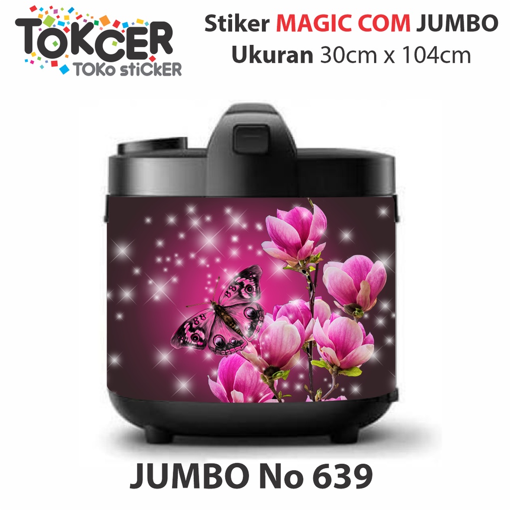 Stiker Kulkas/stiker Kompor/stiker Magicom Kupu-Kupu Bintang PINK