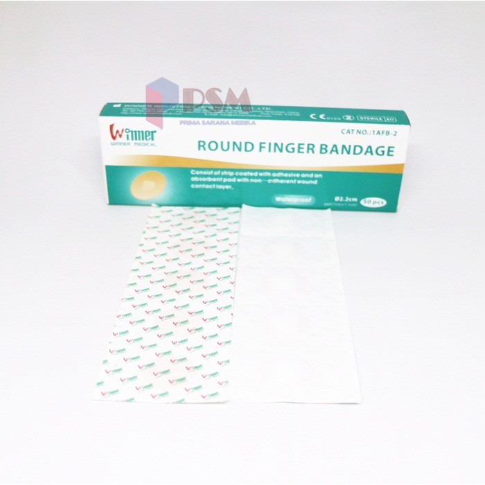 Round Bandage Winner / Plester Anti Air Warna Coklat sejenis Plesterin Bulat Hansaplast