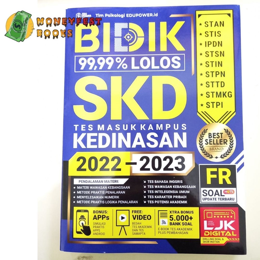 BUKU SKD KEDINASAN BIDIK 99,99% LOLOS SKD KEDINASAN 2022-2023