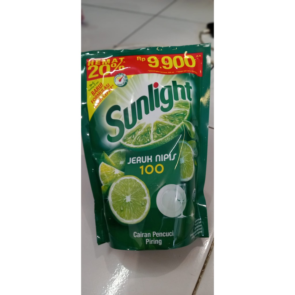 [ Promo ] Sunlight Jeruk Nipis Lime New Pouch 460 ml | Sunlight 9900 | Sunlight 10000