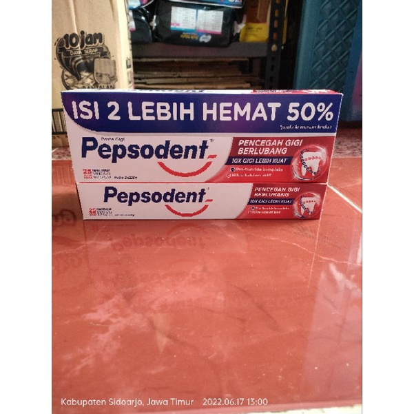 Pepsodent White 2*225 Gram (Kemasaan Banded)