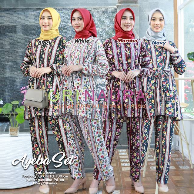AYEBA SET SETELAN PANT DAN TUNIK BY ORI NAURA