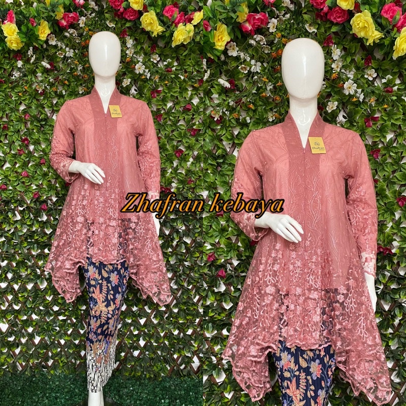 NEW SALE/ Kebaya Brukat Kebaya Modern  melayu Kebaya Remaja Model Busui Bahan Tulle (kwk)