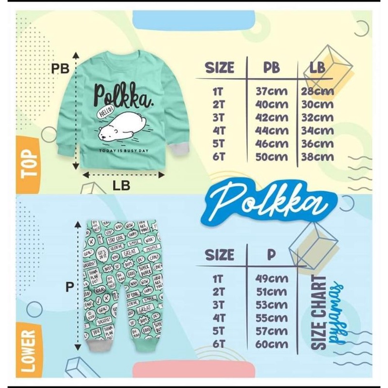 Setelan Piyama Anak Bahan Kaos Lengan + Celana Panjang 1-5 Tahun