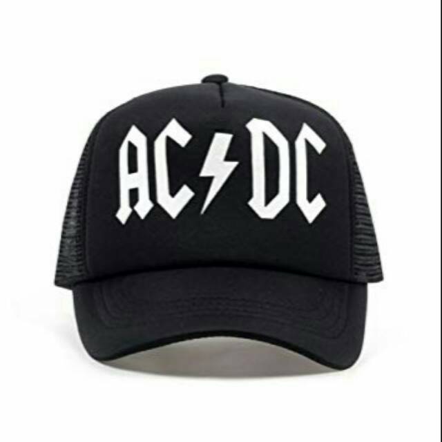 Topi Trucker ACDC fullblack