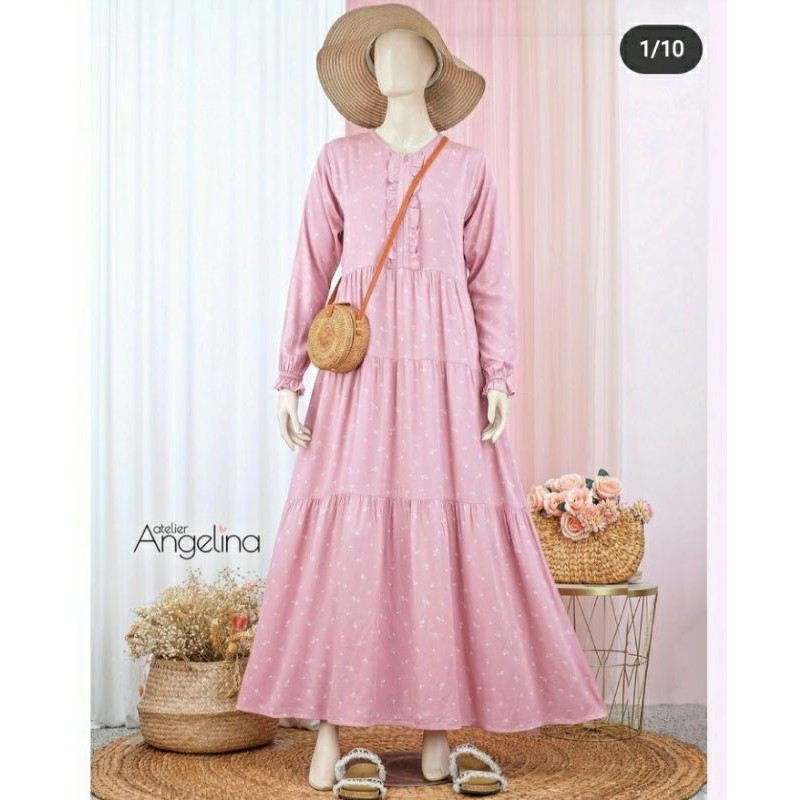 BELLA DRESS TINYROSE SIZE M ATELIER ANGELINA
