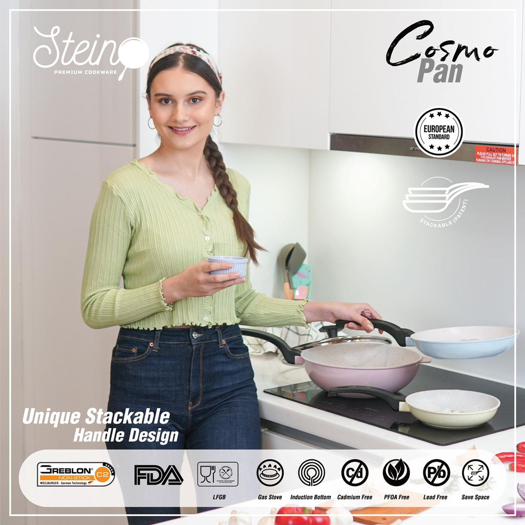 Stein Cookware - Cosmo Pan (3pcs Stackable Pan)