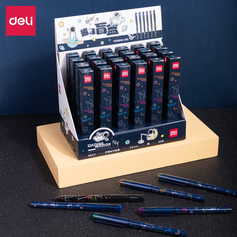 

Deli Gel Pen / Pulpen Gel dengan Box Gambar Astronot 0.5mm Penulisan Hingga 400m A613