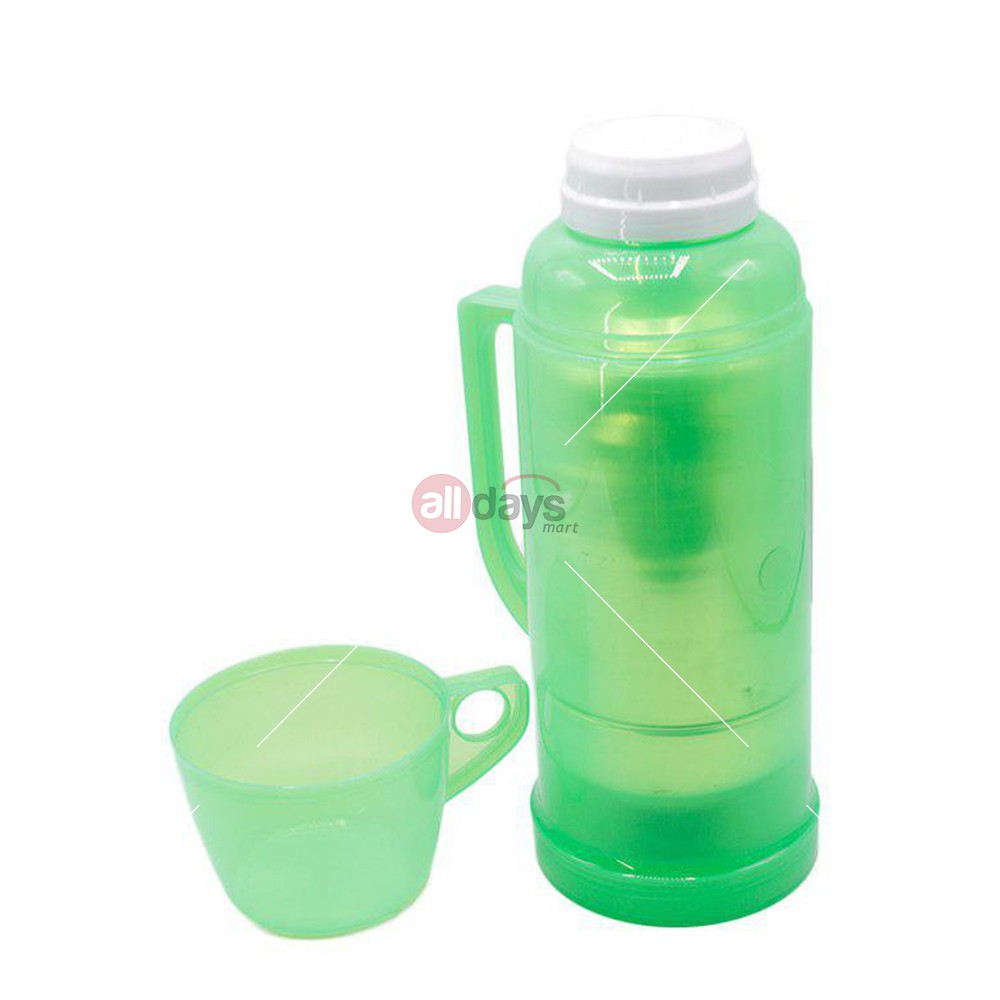 Alldaysmart Termos Glass Transparan Vacuum Flask 2588C 1000ml