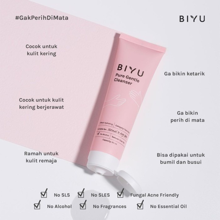 BIYU Skin PURE GENTLE CLEANSER NORMAL 80ml Original