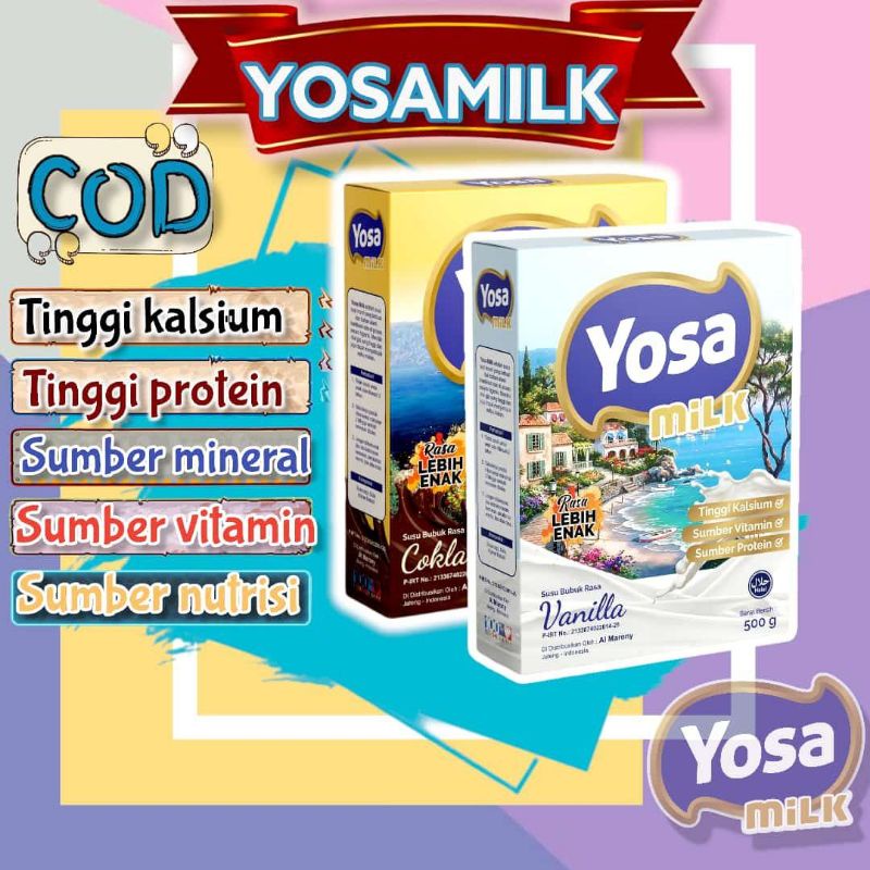 

Yosamilk susu gemuk/ susu penggemuk penambah nafsu makan/ susu sapi penambah berat badan