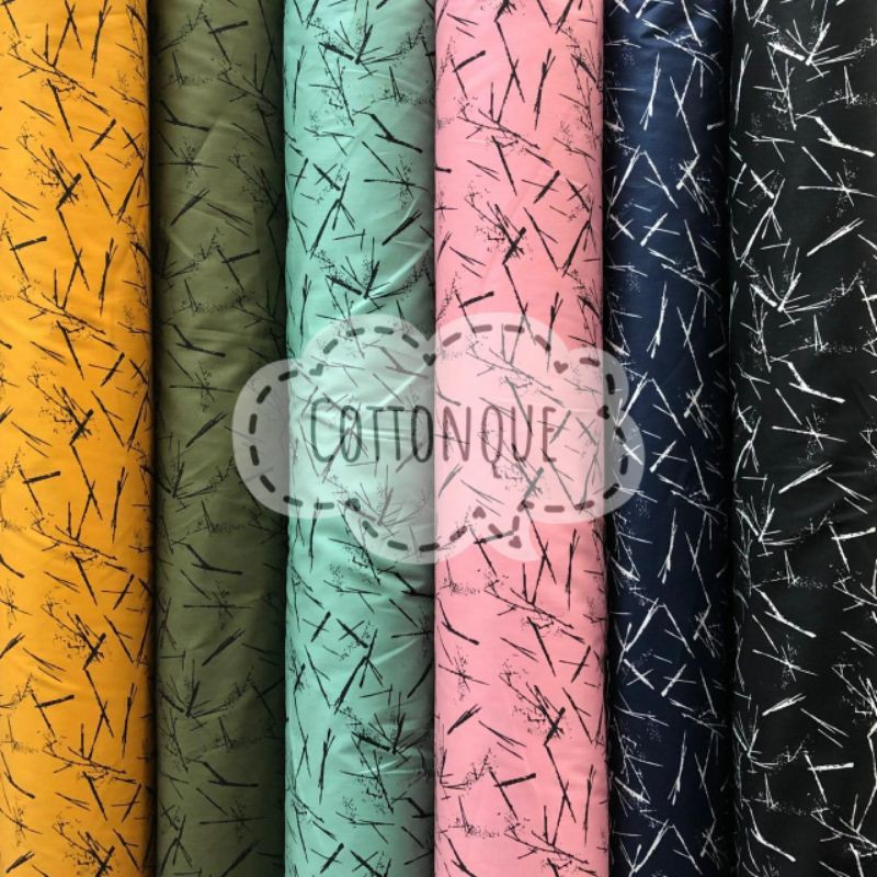 Kain Katun Jepang Motif Abstrak (min pembelian 2x klik)