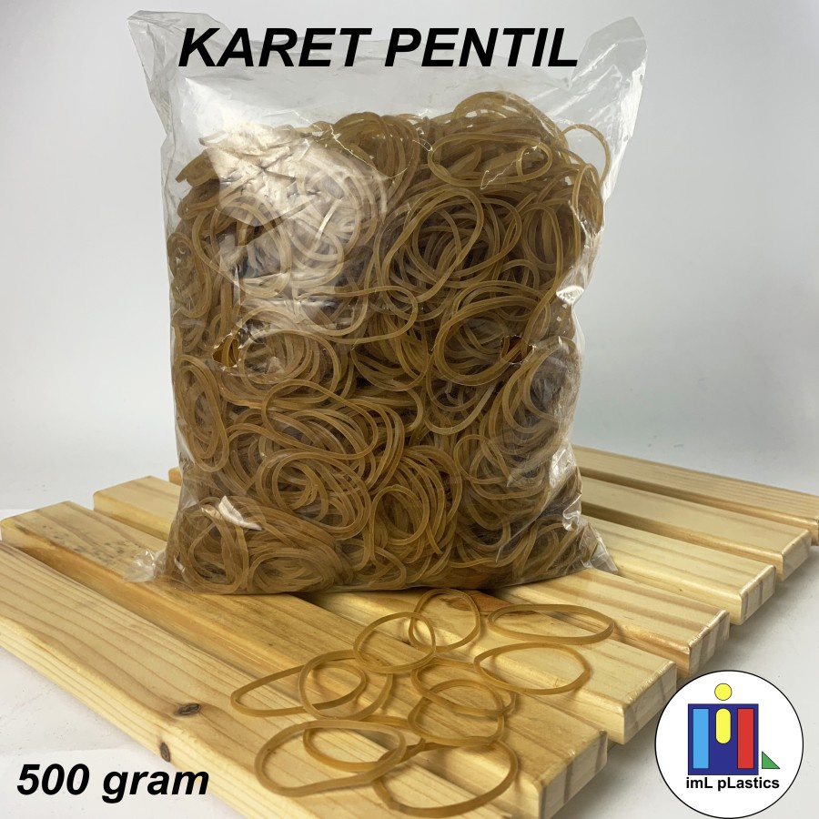 KARET GELANG PENTIL / KARET UNTUK PEMBUNGKUS - 500 GRAM