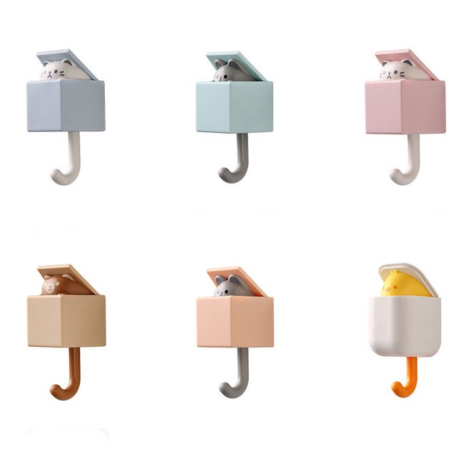 ins Style Creative Cat Hook / Multi-purpose Key Umbrella Towel Cap Coat Rack