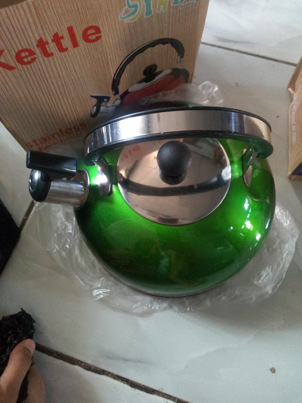 Teko Siul Warna Stainless Ukuran 3leter Anti Karat