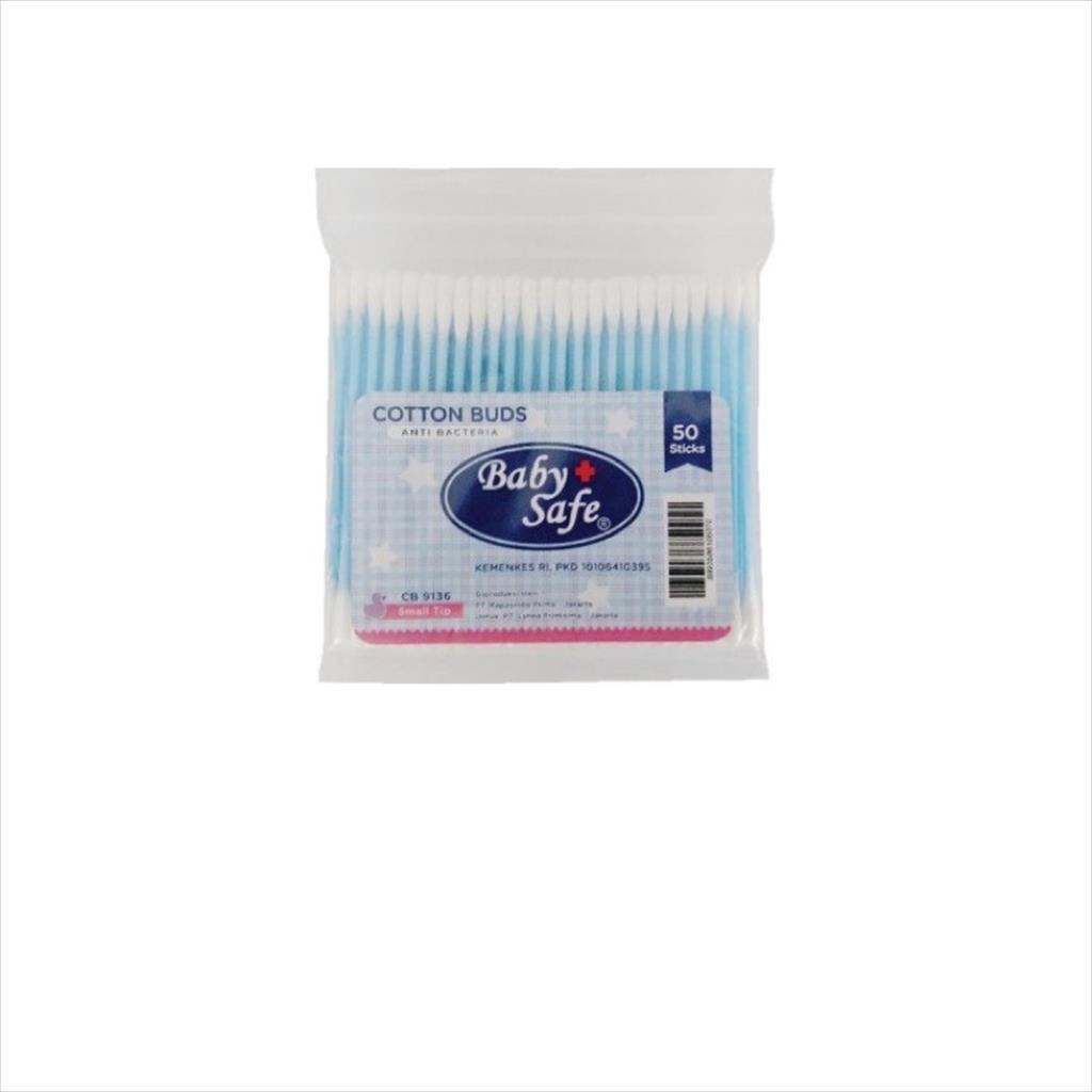 Babysafe Cotton Bud Small Tip isi 50pcs / Baby safe cotton swab