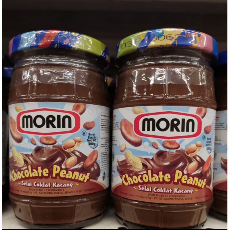 

morin chocolate peanut jar - selai coklat kacang 300 gram