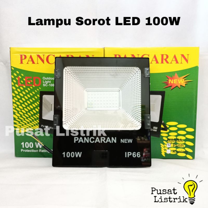 Lampu Sorot LED 100Watt Pancaran + Bubble Wrap Lampu Tembak LED 30W 50W 100W Pancaran