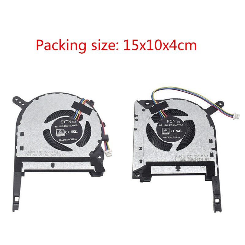 Vivi 2PCS CPU GPU Kipas Pendingin Untuk FX506 FX506IV FX506IU FX506IH FX506II FX506LI Cooler Radiator Fan 1pasang