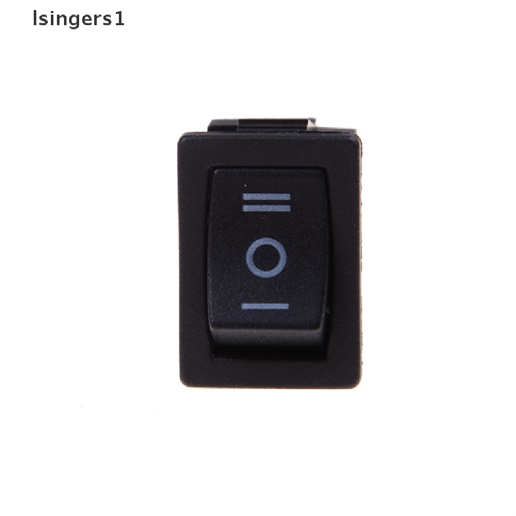 (lsingers1) 5pcs Saklar Rocker Switch On / Off Mini 3 Pin AC 6A / 250V 10A / 125V Warna Hitam