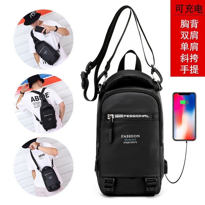 HAOSHUAI 1100-4 Tas Selempang Pria Waistbag Pria Waterproof WATCHKITE WKOS