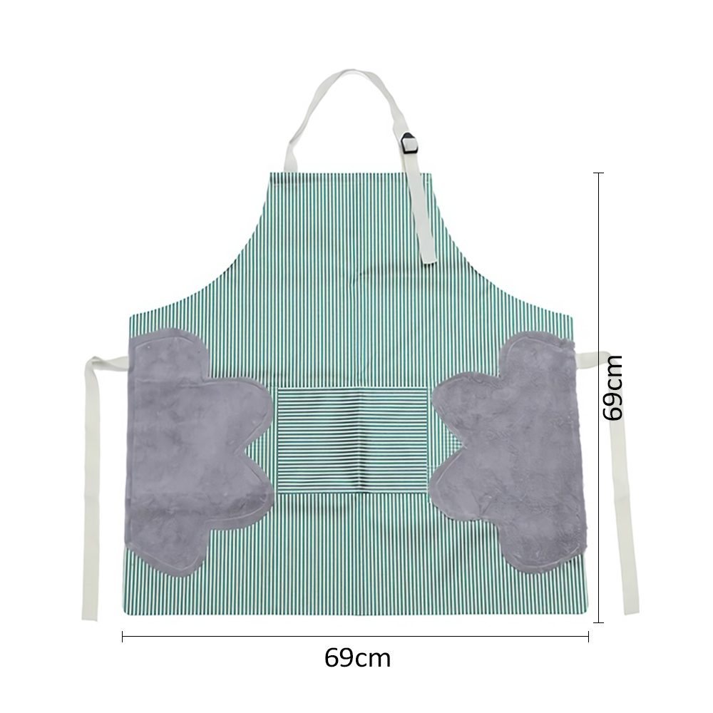 HOVELSHOP Apron Celemek Masak Kain Lap Tangan Kantong Besar Anti Air Waterproof