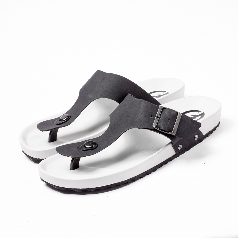 SANDFORD WHITE |ManNeedMe x FLAZHBACK| Sandal Pria Cowok Sendal Jepit Casual ORIGINAL