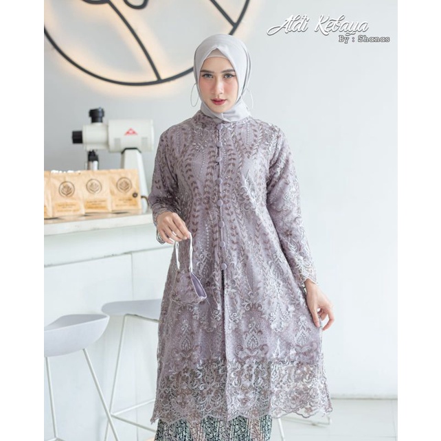 TUNIK KANCING SERIBU // BAHAN TULLE BORDIR SPIDER //By Aldi Kebaya