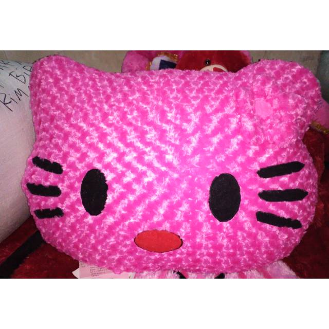 Bantal karakter kepala hello kitty jumbo