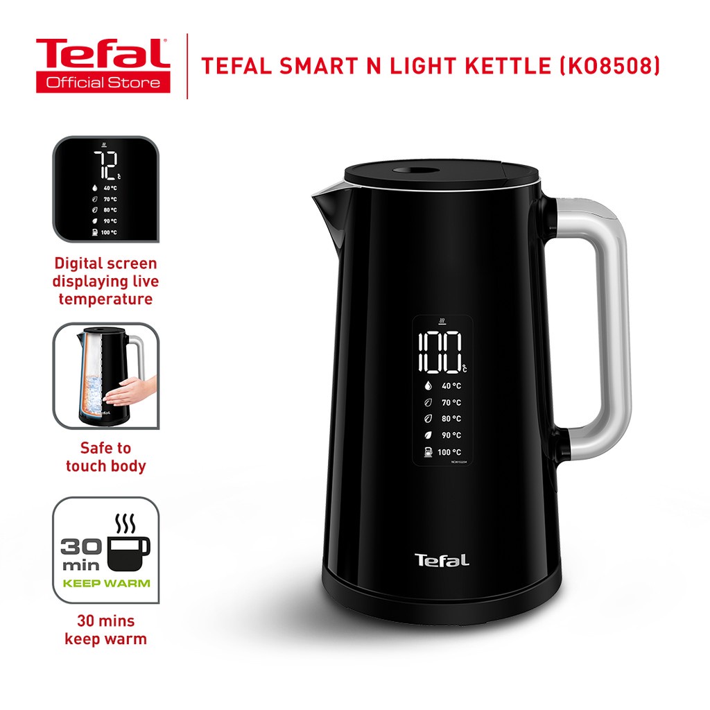 TEFAL KETTLE DIGITAL SCREEN TEKO PEMANAS AIR KO8508 - 1.7L / KO 8508