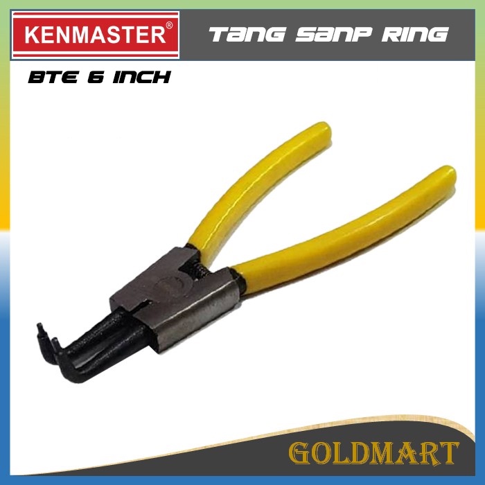 Tang Snap Ring 6 inch Original Kenmaster Tang Circlip Bengkok Tekan Buka (BTE)