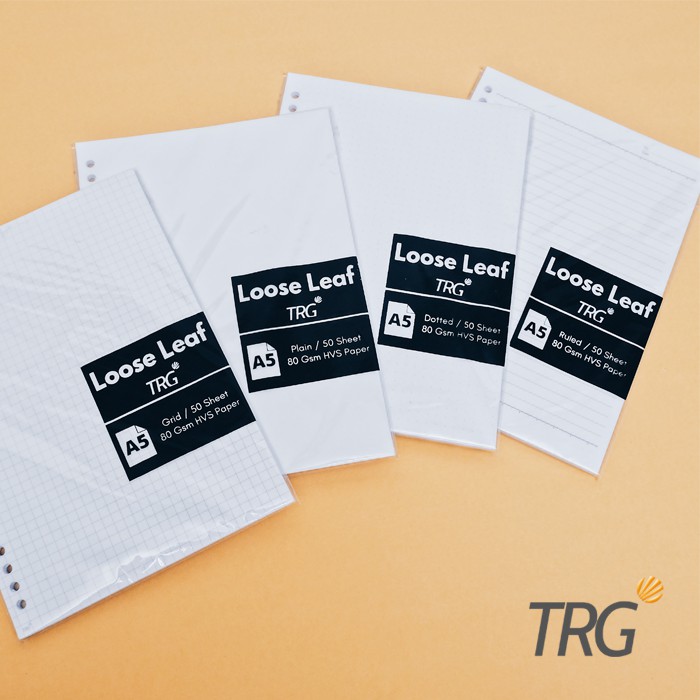 

TRG - Isi Loose Leaf HVS Paper A5 TRG - Refill Binder HVS Paper Dotted Grid Plain A5 TRG