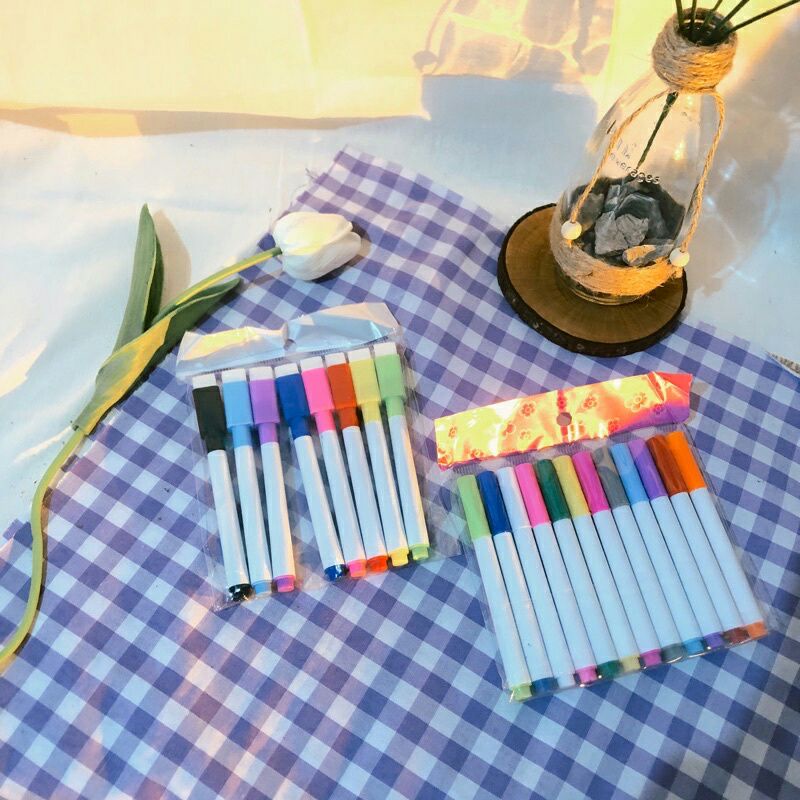 

1set spidol warna warni isi 8 pcs dan 12 pcs