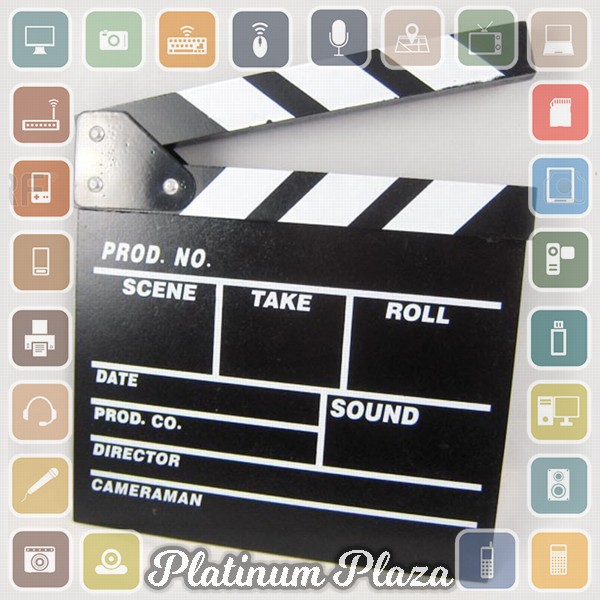 TaffSTUDIO Woopower Profesional Clapper Board Classical Movie Film - TP301 - Black`2L8DY0-