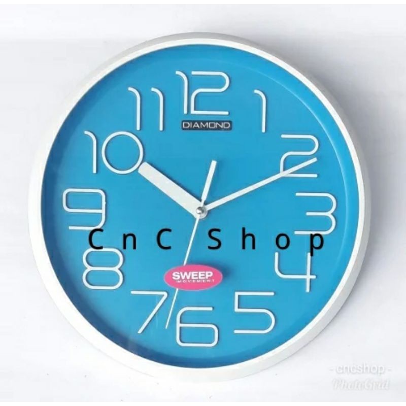 jam dinding diamond mesin sweep