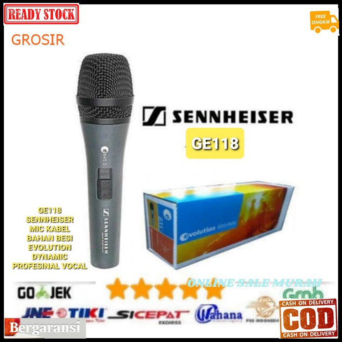 G118 Sennheiser mic kabel legendary Mik cable dynamic Microphone karaoke mikrophone vocal vokal senheizer senheiser audio sound sistem system pengeras suara pro profesional legendaris G118   TERBUAT DARI BESI  BISA SEGALA JENIS ALAT AUDIO  TIDAK MENGGUNAK