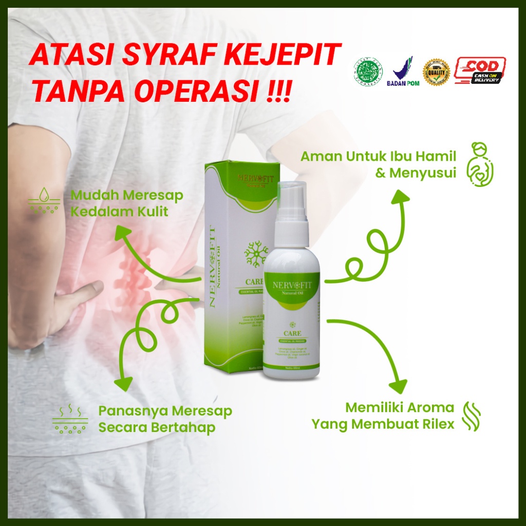 Obat Asam Urat Rematik Nyeri Sendi NERVOFIT SPRAY ASLI BPOM