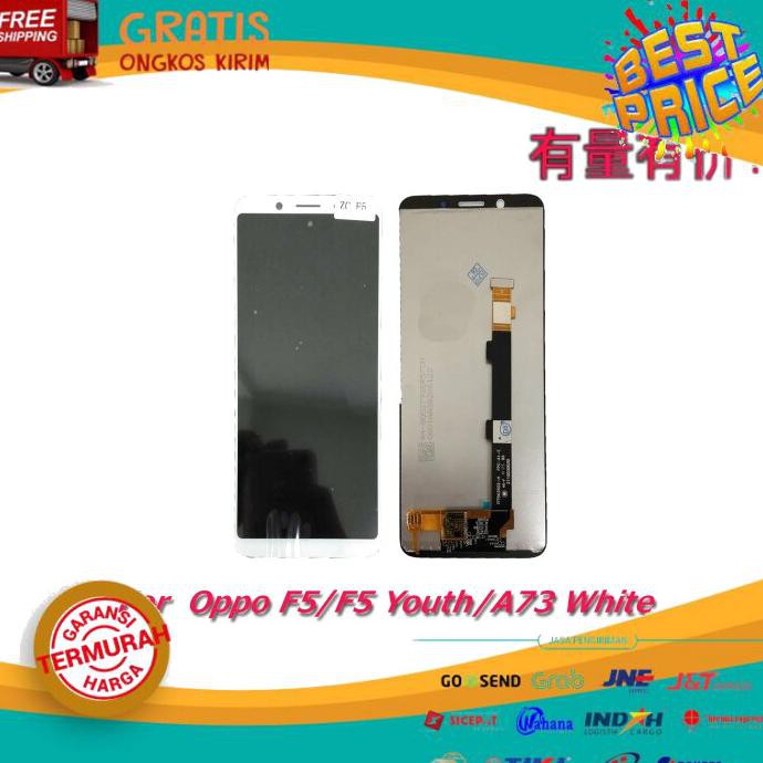 SPAREPART HP LCD TOUCHSCREEN TS OPPO F5 F5 YOUTH A73 WHITE LCD TERLENGKAP