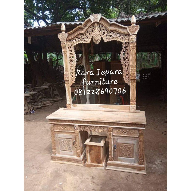 meja rias gebyok jati ukir meja tolet ukir jati gebyok