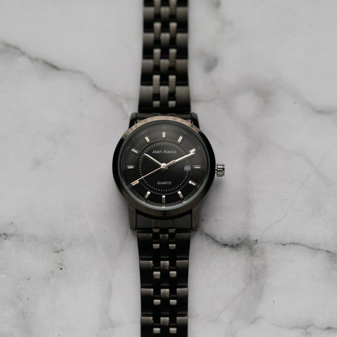 Jam Tangan Wanita Jean Alexis HAMMOND LHT JA107 - Black (30mm) barang ada