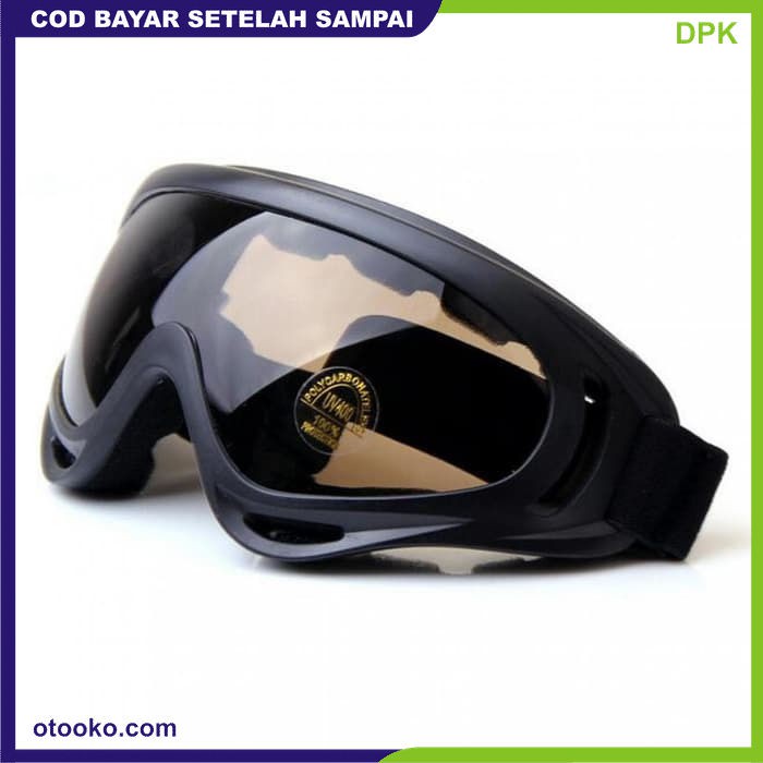 Kacamata Goggles Ski Tactical Sepeda Motor Pelindung Mata Lensa Wide Murah