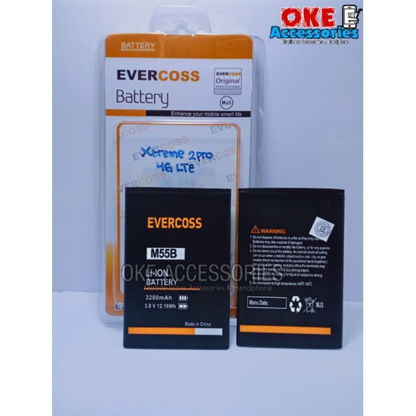 Baterai/Batre/Battery HP EVERCOSS M55B/XTREAM 2 PRO