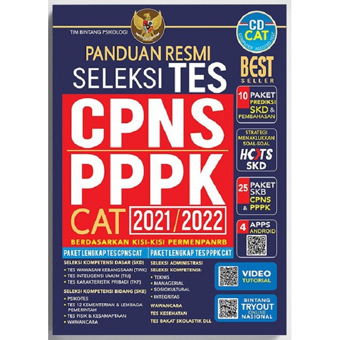 Panduan Resmi Tes CPNS & PPPK 2021/2022 + CD - Tim Bintang Psikologi - Bintang Wahyu